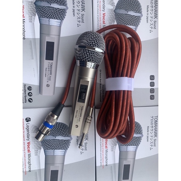 Micro có dây cao cấp TOMAHAWK hát karaoke chống hú , hút mic