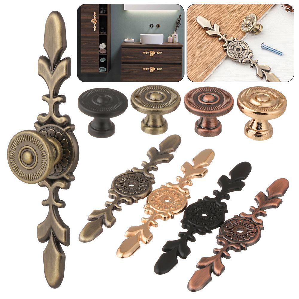 Tay Nắm Cửa Tủ Bằng Đồng Phong Cách Vintage