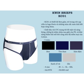 Quần lót nam Kwin (Giá Cty 65k)