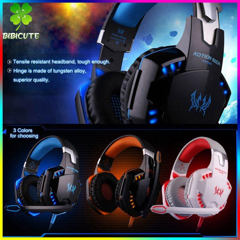 [Fast delivery]G2000 Game Headset Pc Gamer Stereo Surrounded Sound Over-Ear Gaming Headphone