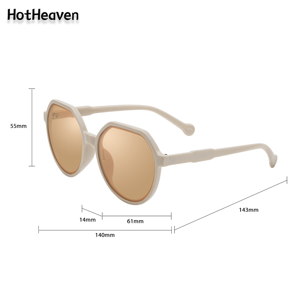 Kính Mát Hình Bát Giác Chống Tia UV400 Bằng Nhựa 3 Kiểu Dáng Thời Trang Unisex