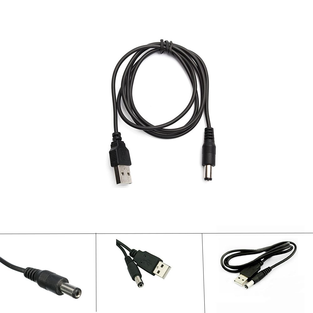 1 Dây Cáp Chuyển Đổi Cổng Usb Sang Dc 5v 5.5x2.1mm Cho Đèn Led