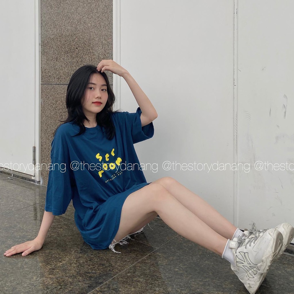 [STORY MADE] [STR] Áo pull ngắn tay chữ STR ROOM A1960