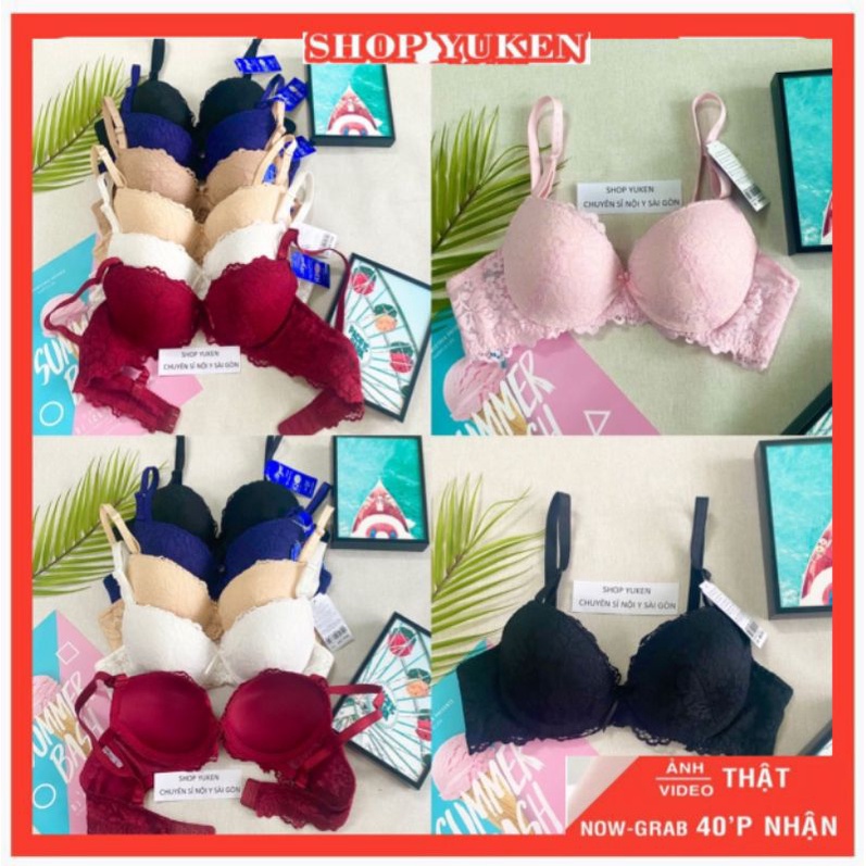 ❤️Áo Lót Nữ❤️Áo Ngực Ren-Đệm Dày Vừa-Mút Ép Có Gọng-024W