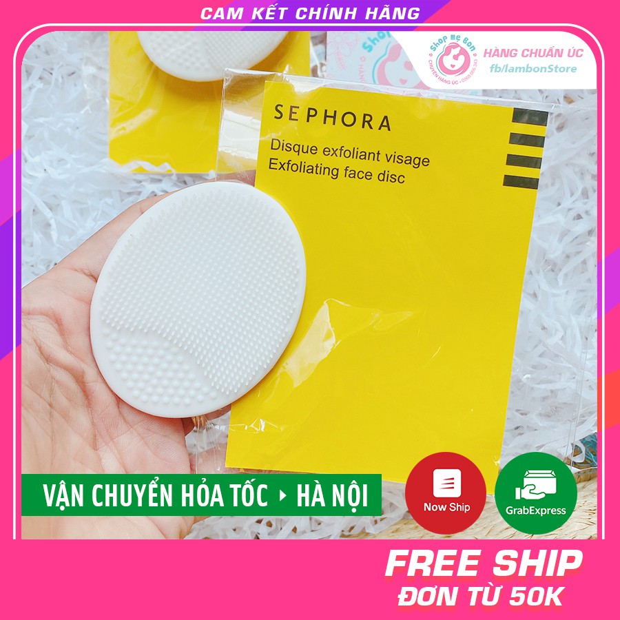 [CHUẨN AIR] Miếng rửa mặt silicon Sephora (nội địa Pháp), Pad rửa mặt