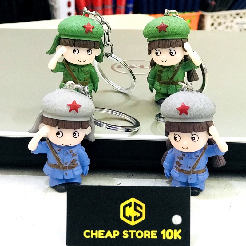 Móc khóa bộ đội, móc khoá đôi, cheapstore10k, cheapstore