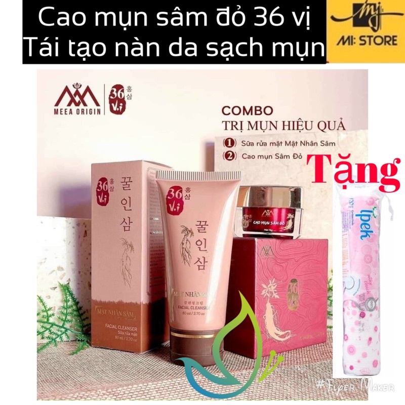 (Chính hãng) cao mụn sâm đỏ 36 vị - hộp 15gr - hết mụn | BigBuy360 - bigbuy360.vn