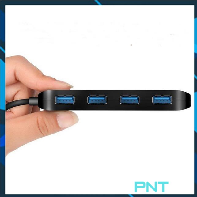 Bộ chuyển đổi từ Typec sang 4 USB 3.0 có công tắc và đèn led Ultraslim kết nối USB chuột bàn phím tay game ổ cứng...