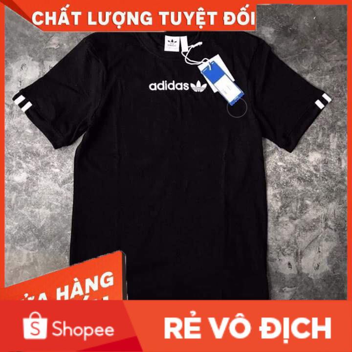 ÁO THUN NGẮN TAY ADIDAS MÀU ĐEN UNISEX (VIDEO, ẢNH THỰC TẾ) | BigBuy360 - bigbuy360.vn