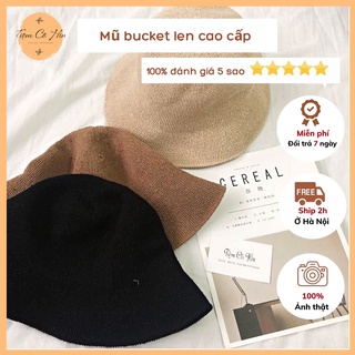 Mũ bucket len 4 mùa dành cho nữ nhiều màu sắc để lựa chọn có thể gập nhỏ tiện lợi ship trong 1h