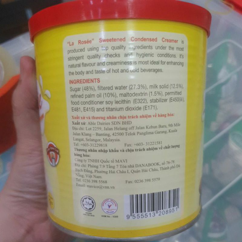 SỮA ĐẶC LA ROSEE - CÓ ĐỒ KHUI- DATE MỚI 2023