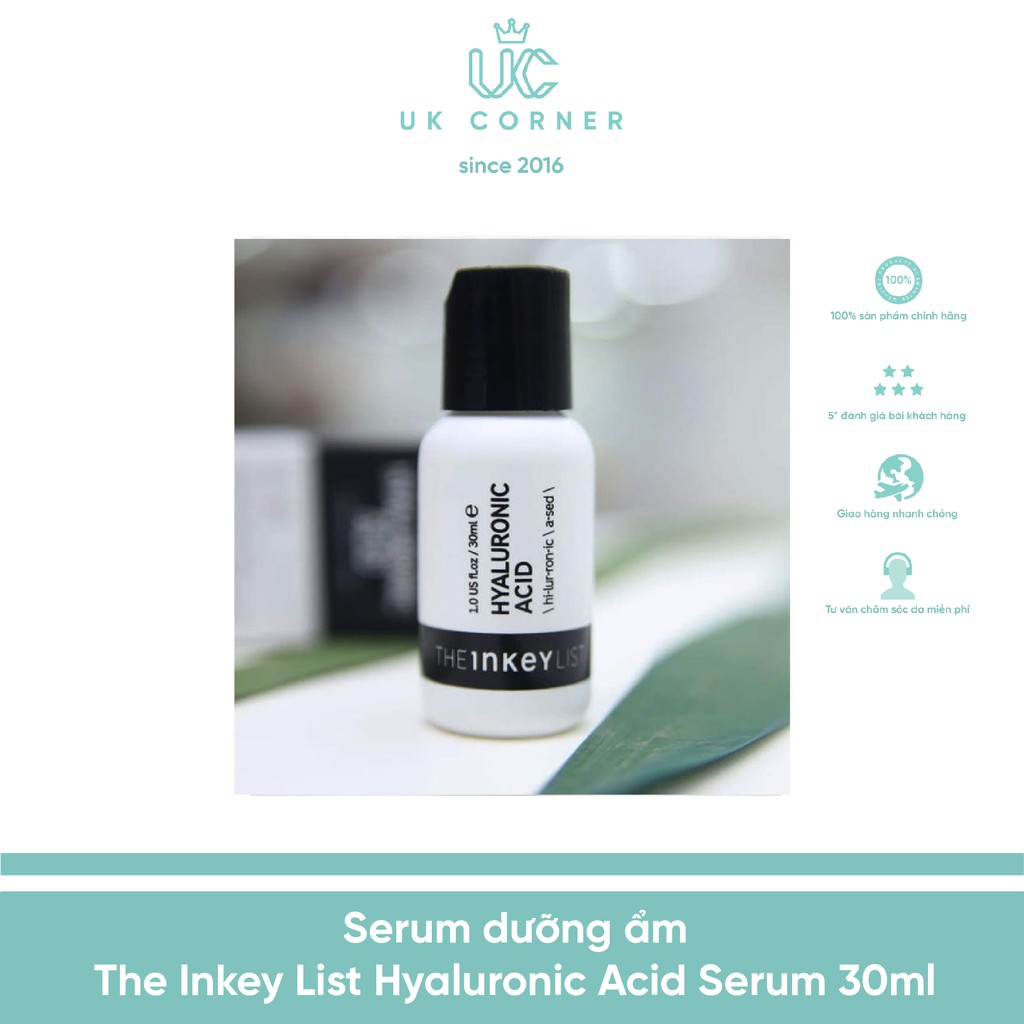 Serum dưỡng ẩm The Inkey List Hyaluronic Acid Serum 30ml