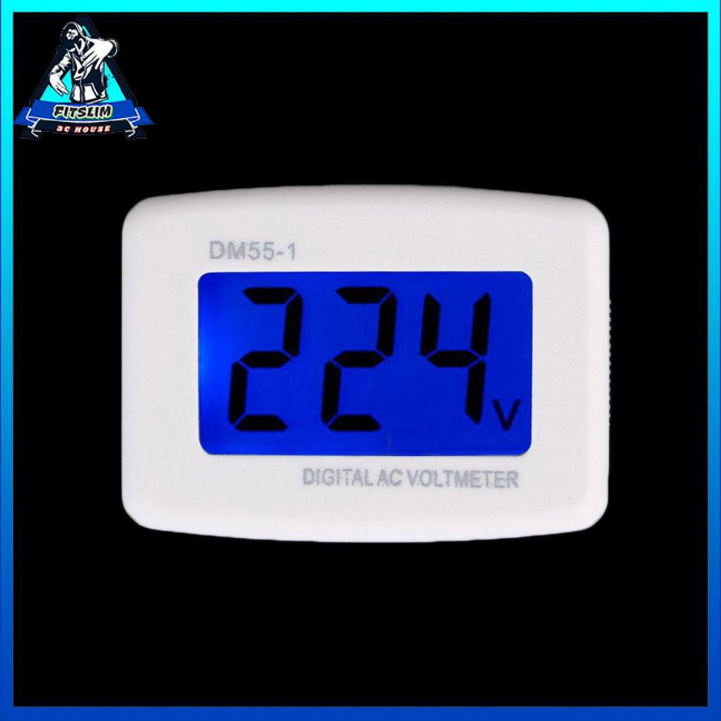 AC 80-300V LCD Đồng hồ đo điện áp kỹ thuật số Vôn kế Đồng hồ đo điện áp phích cắm của Mỹ