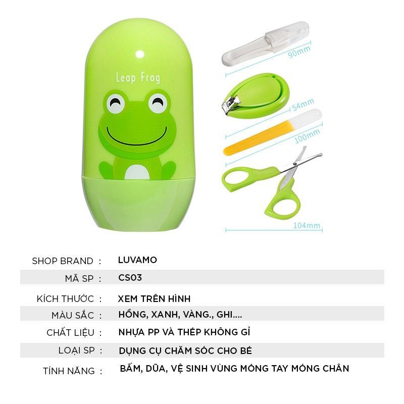 Hộp bấm móng tay vệ sinh cho bé (4 món)