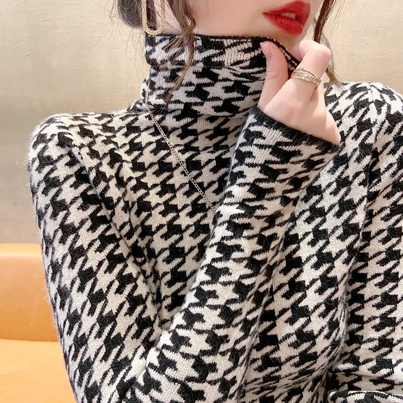 Áo len Pure Cube cổ cao phong cách thu đông thời trang thanh lịch cho nữ