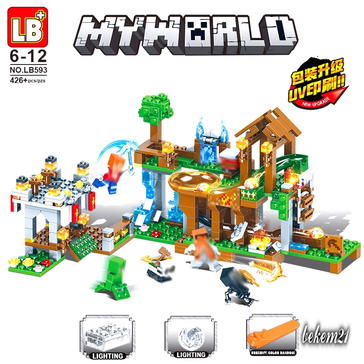Mô hình đồ chơi lắp ráp lego nhân vật trong game Minecraft Học Viện Tuyển Sinh