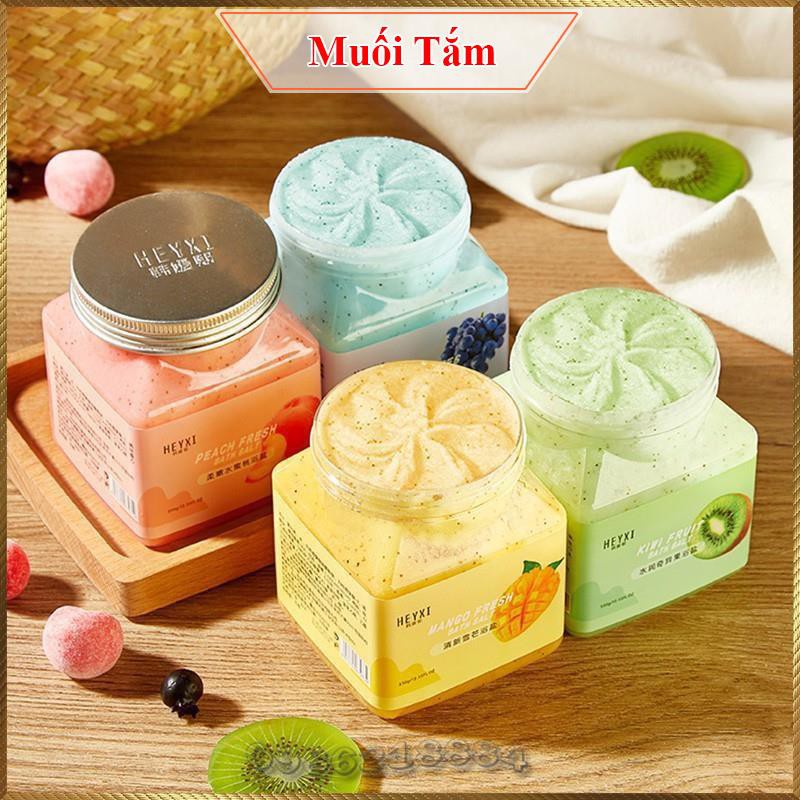 Muối tắm tẩy tế bào chết hương hoa quả HEYXI Bath Salt làm sạch sâu giảm mụn trắng sáng da MTH2