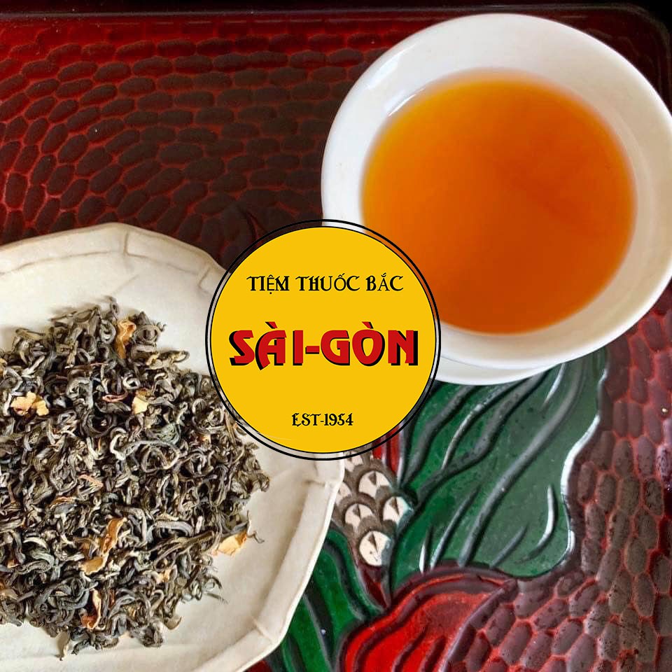 [Sỉ 1kg] Trà Xanh Ướp Hoa Bưởi