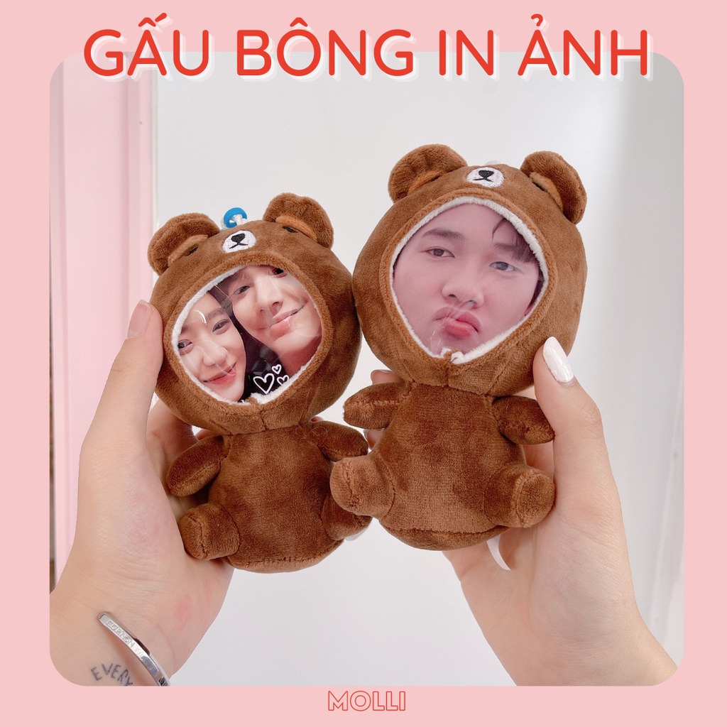 Gấu bông in ảnh theo yêu cầu Molli