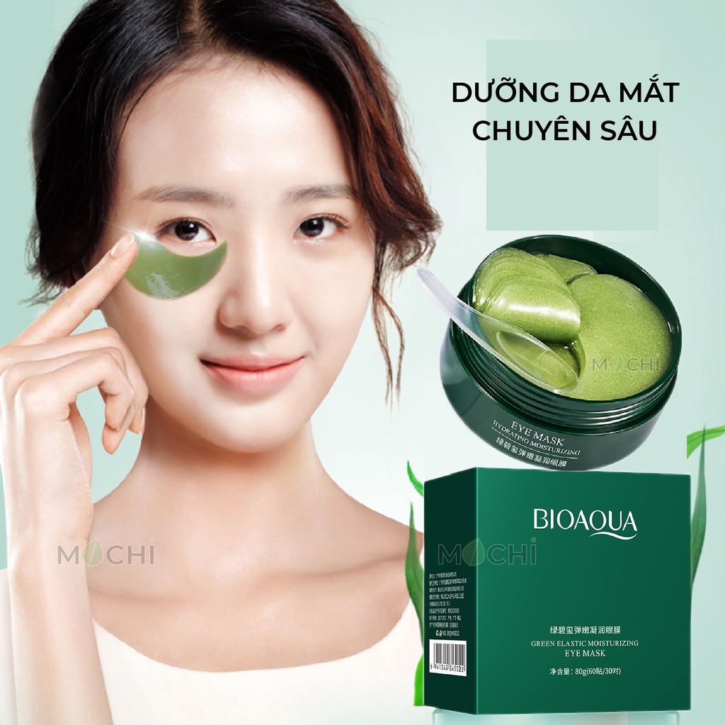 Mặt Nạ Mắt Bioaqua Tảo Biển Xanh 60 Miếng Dưỡng Ẩm Da Mắt l Giảm Quầng Thâm Bọng Mắt Eye Mask Collagen MOCHI SHOP