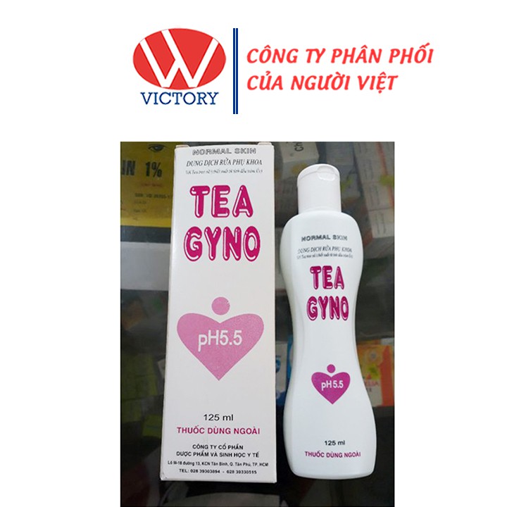 Dung Dịch Rửa Phụ Khoa TEAGYNO (Chai 125ml) - Chiết Xuất Từ Tinh Dầu Tràm Úc - Victory Pharmacy