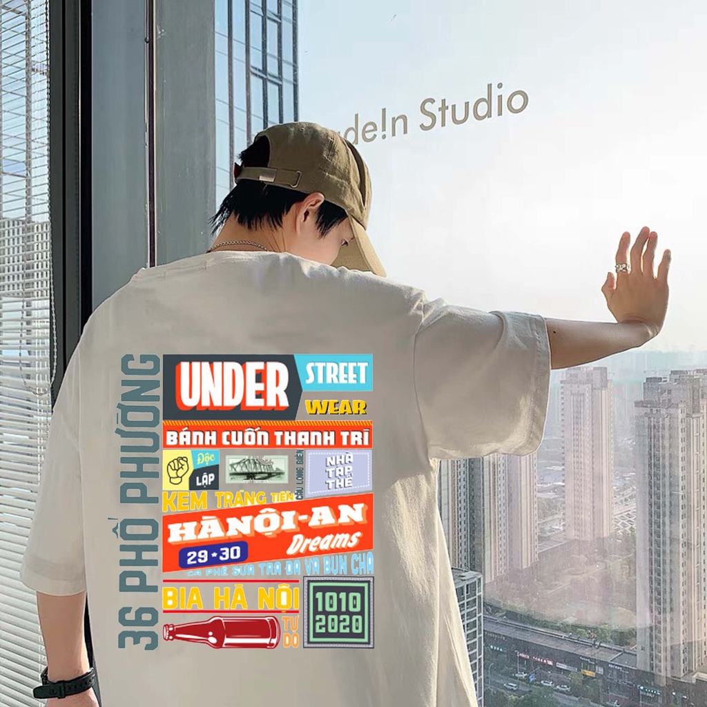 Áo thun tay lỡ Hà Nội nam nữ unisex áo phông 100% cotton cao cấp in hình local brand streetwear | BigBuy360 - bigbuy360.vn