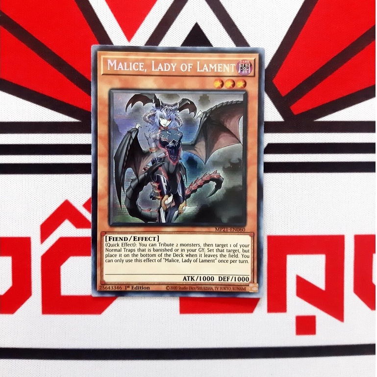 Thẻ Bài Yugioh Malice, Lady of Lament - MP21-EN060 - Prismatic Secret Rare 1st Edition