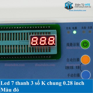 Led 7 thanh 3 số K chung 0.28 inch [HTE Quy Nhơn CN2]
