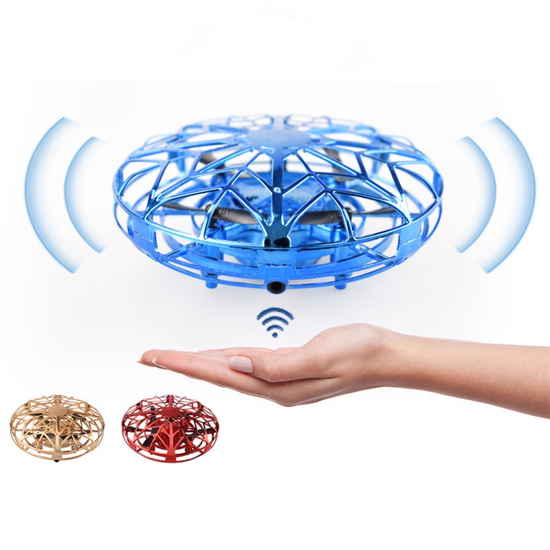 UFO Drone RC Máy bay trực thăng mini Cảm ứng tay hồng ngoại Máy bay cảm ứng Mô hình điện tử Quadcopter Quả bóng bay Đồ c
