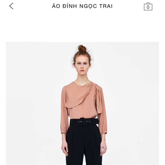Sơ mi đính ngọc trai zr dư xịn check code