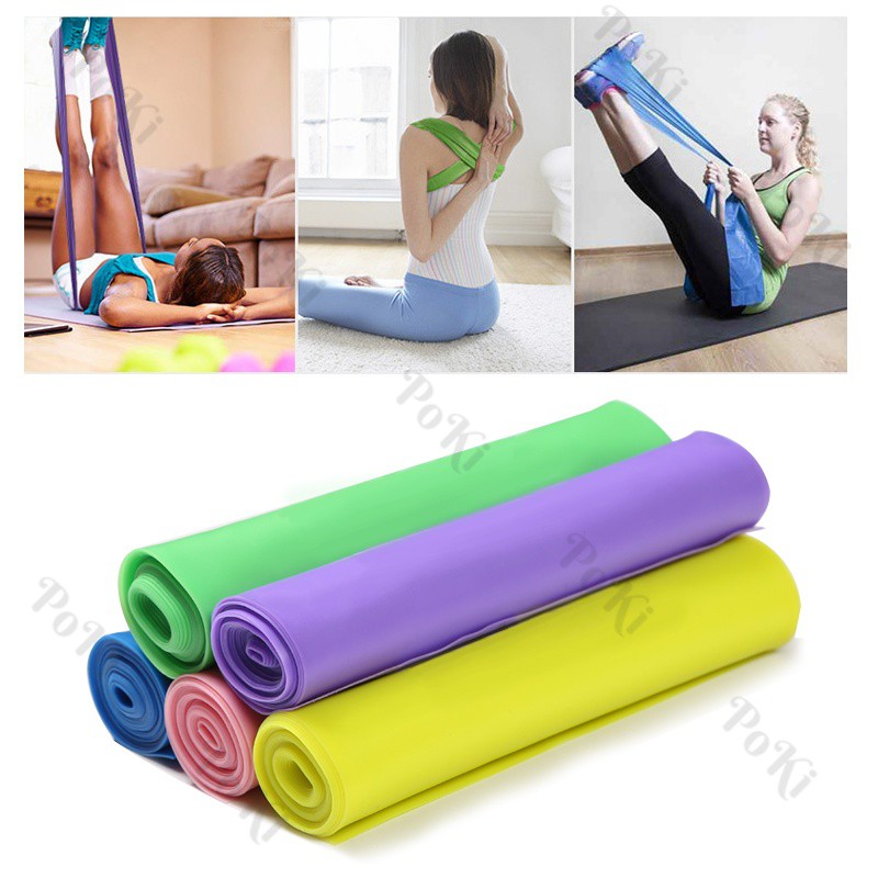 Dây thun tập Yoga 1.5m, dây tập kháng lực cao cấp - POKI