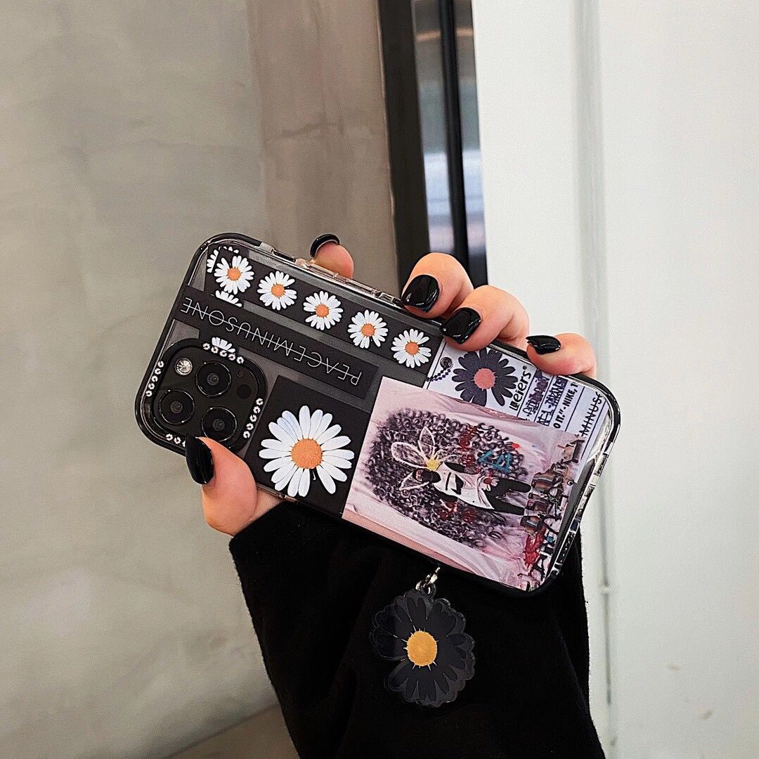 Ốp điện thoại họa tiết hoa cúc chống sốc cho iPhone 12pro max 12mini 11Pro Max X XS Max XR SE 2020 7 8 Plus | BigBuy360 - bigbuy360.vn