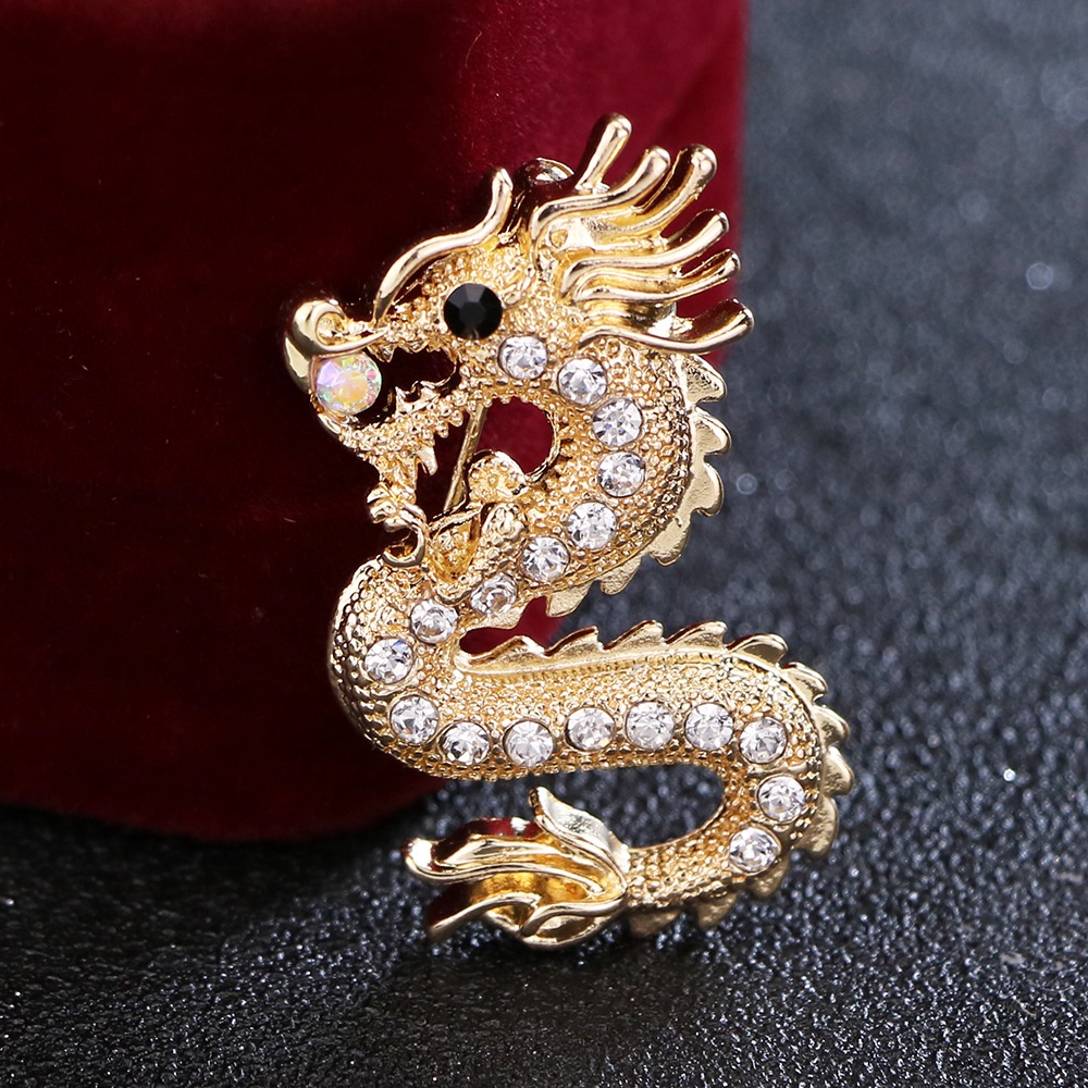 Ghim cài áo EFAN hình con giáp rồng thời trang Hàn Quốc chất lượng cao cho nam