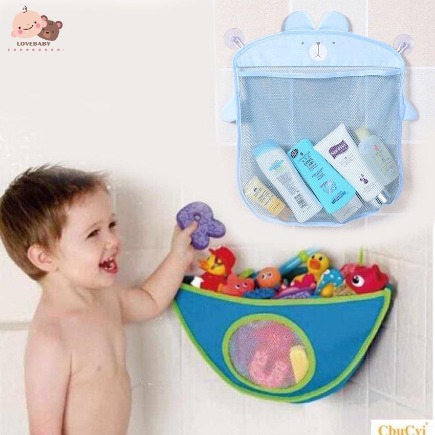 Túi Lưới Đựng Đồ Có Giác Hút Dán Tường Nhà Tắm