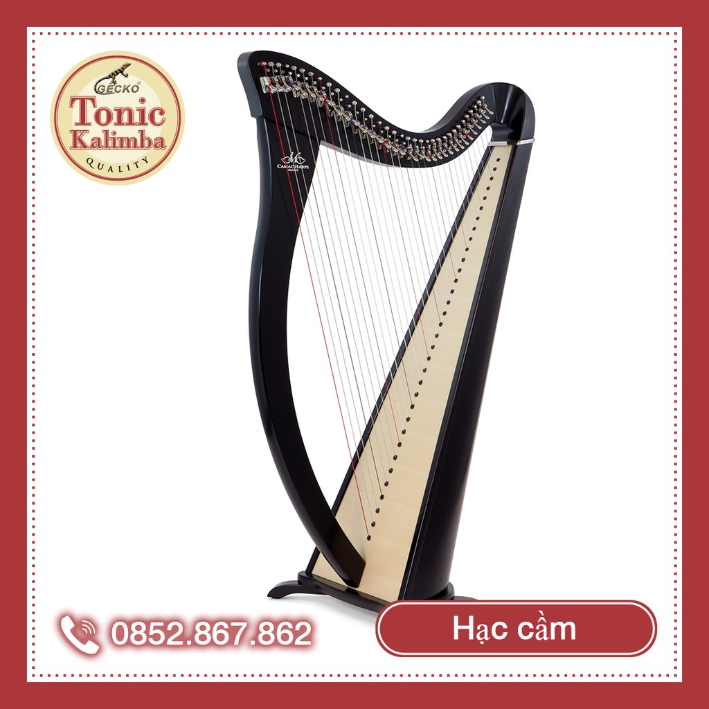 Đàn Lyre Harp đàn hạc thủ công Tặng phụ kiện giáo trình bảo hành thân đàn 10 năm tặng đàn kalimba 17 phím KATENE-W01027