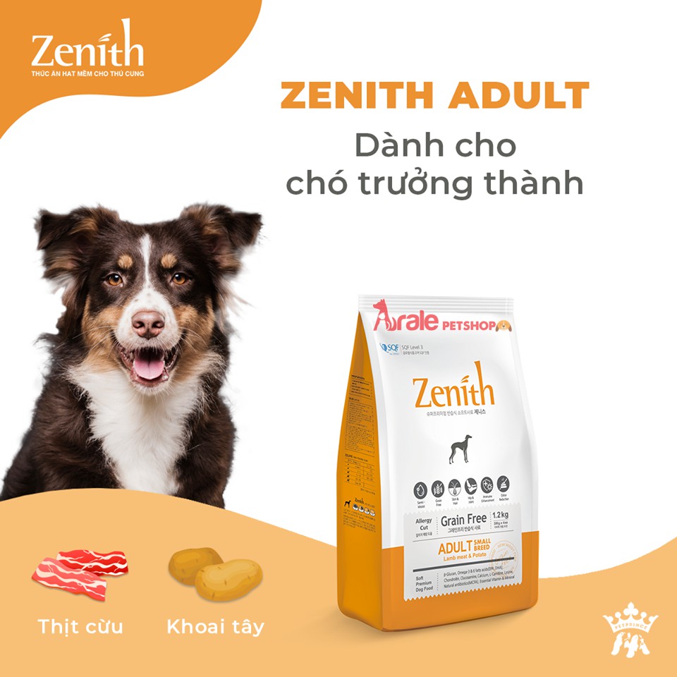 Thức ăn cho chó hạt mềm Zenith túi 1,2 kg