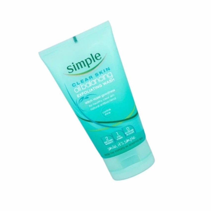 Sữa Rửa Mặt Kiểm Soát Dầu Simple Clear Skin Oil Balancing Exfoliating Wash 150ml