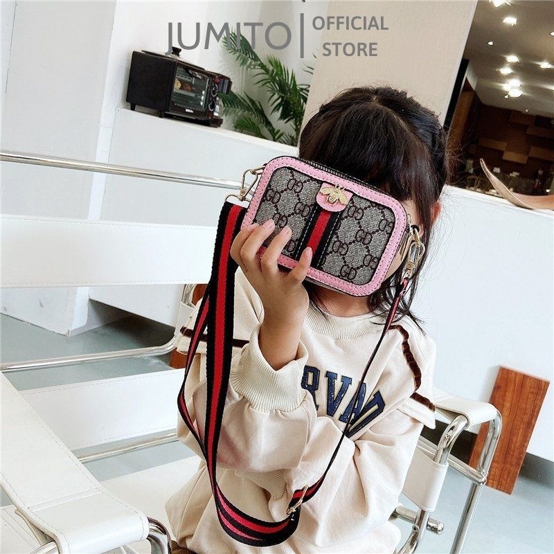 Túi xách mini đeo chéo cho bé gái GC dạng hộp chữ nhật hot trend 2022 JUMITO T2.028.NA