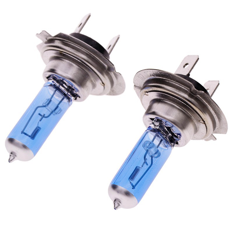 Set 2 đèn pha Xenon H7 100W 12V 6000K ánh sáng trắng cho ô tô chất lượng cao