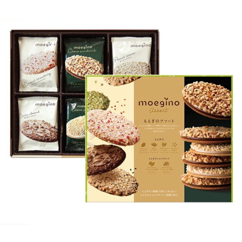Bánh gạo vừng Moegino Assort 32 gói 400g - Nhật Bản