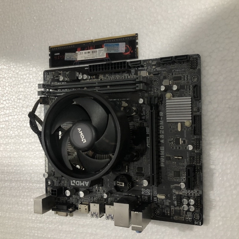 COMBO MAIN ASUS A320M-R + CPU Ryzen 2200G