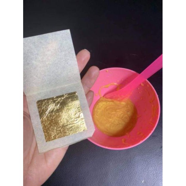 Combo 10 Mặt Nạ Vàng Lá kích thước 4×4 Làm Đẹp Da dùng trong spa thẫm mỹ viện