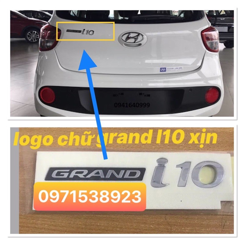 Logo chư huyndai grand I10 1.2 xịn chính hãng 86330b4000 86310-b4000