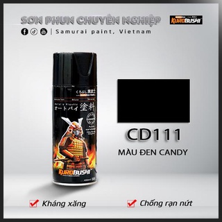 Sơn Samurai màu đen candy CD111 chuyên dụng dành cho sơn xe máy ô tô