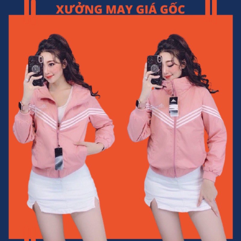 🎆𝐃𝐮̀ 𝟐 𝐋𝐨̛́𝐩🎆 BAC Áo Khoác Dù Qc 3 Sọc Thêu A.dd. Siêu Đẹp (Kèm Video, Hình Thật)