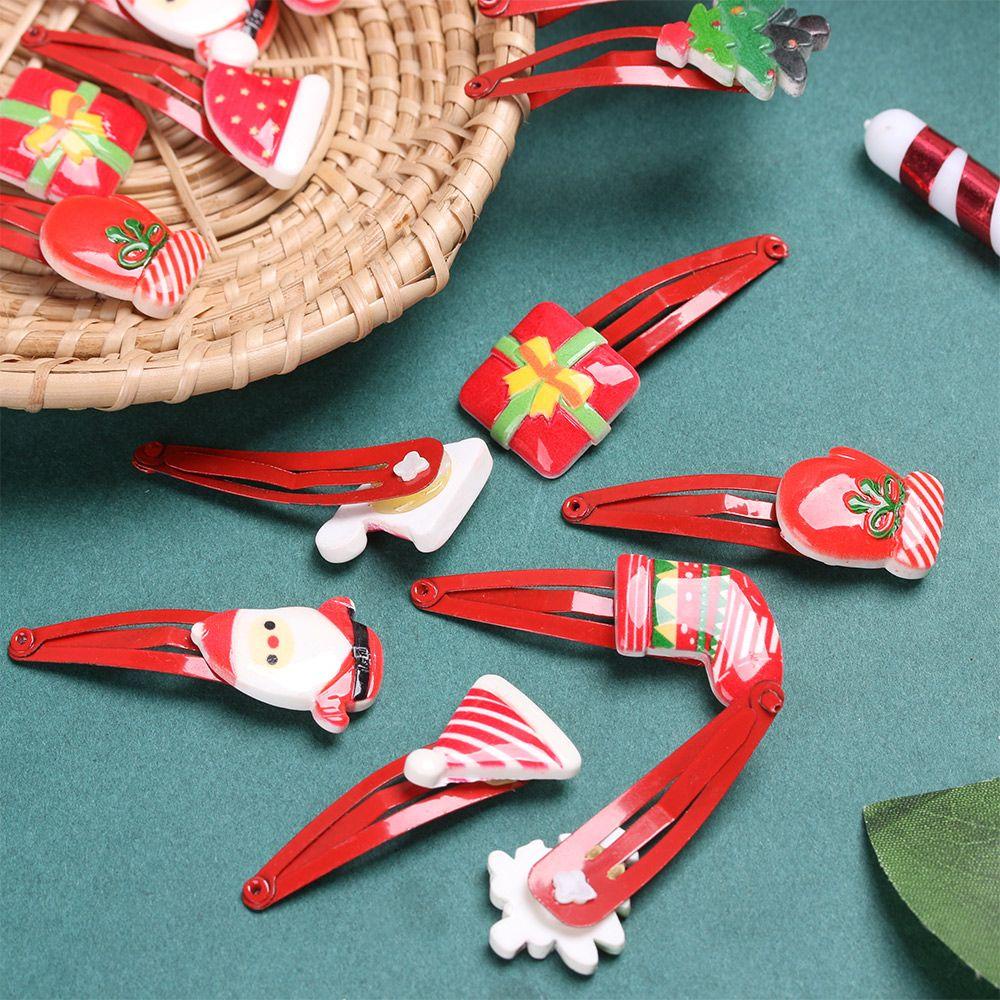 Set 1 / 5 / 10 Kẹp Tóc Hình Ông Già Noel Dễ Thương Cho Bé