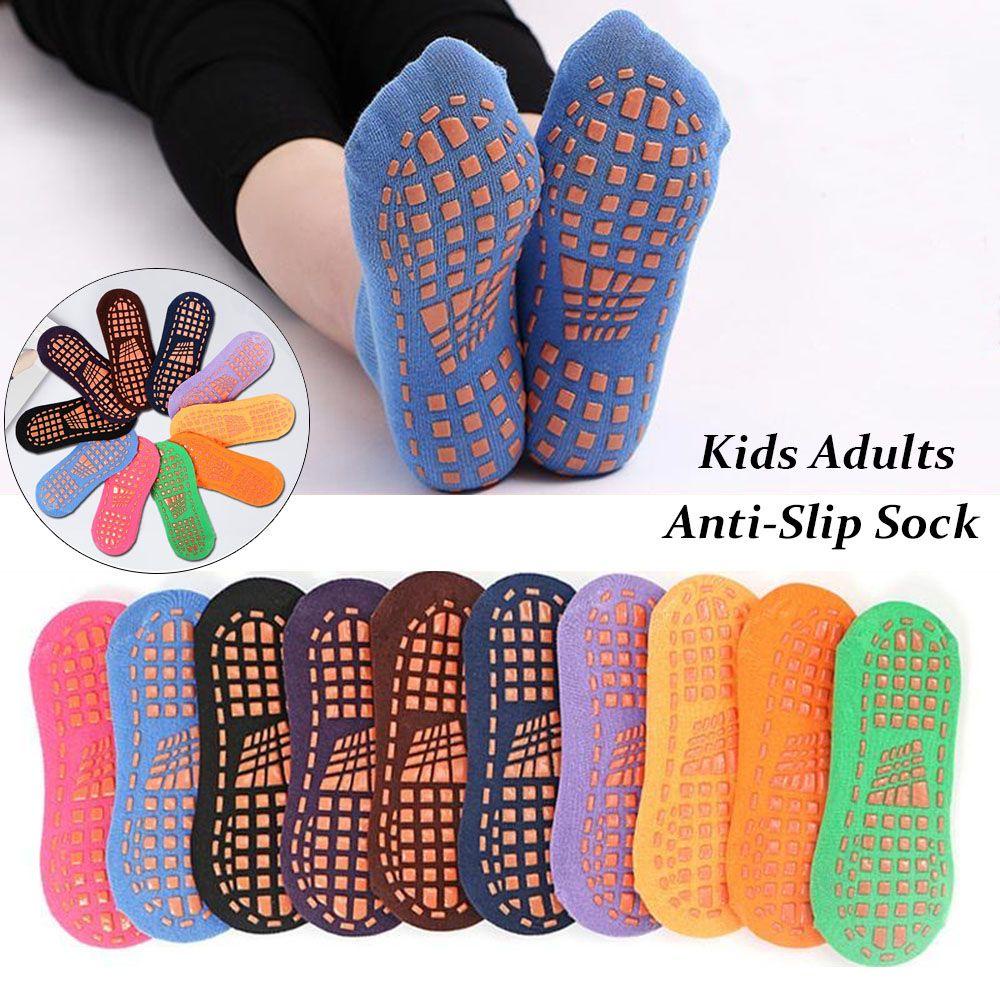 ORIENTLII New Cotton Anti Skid Floor Socks Trampoline Socks Comfortable Wear Non Slip Sports Yoga Socks