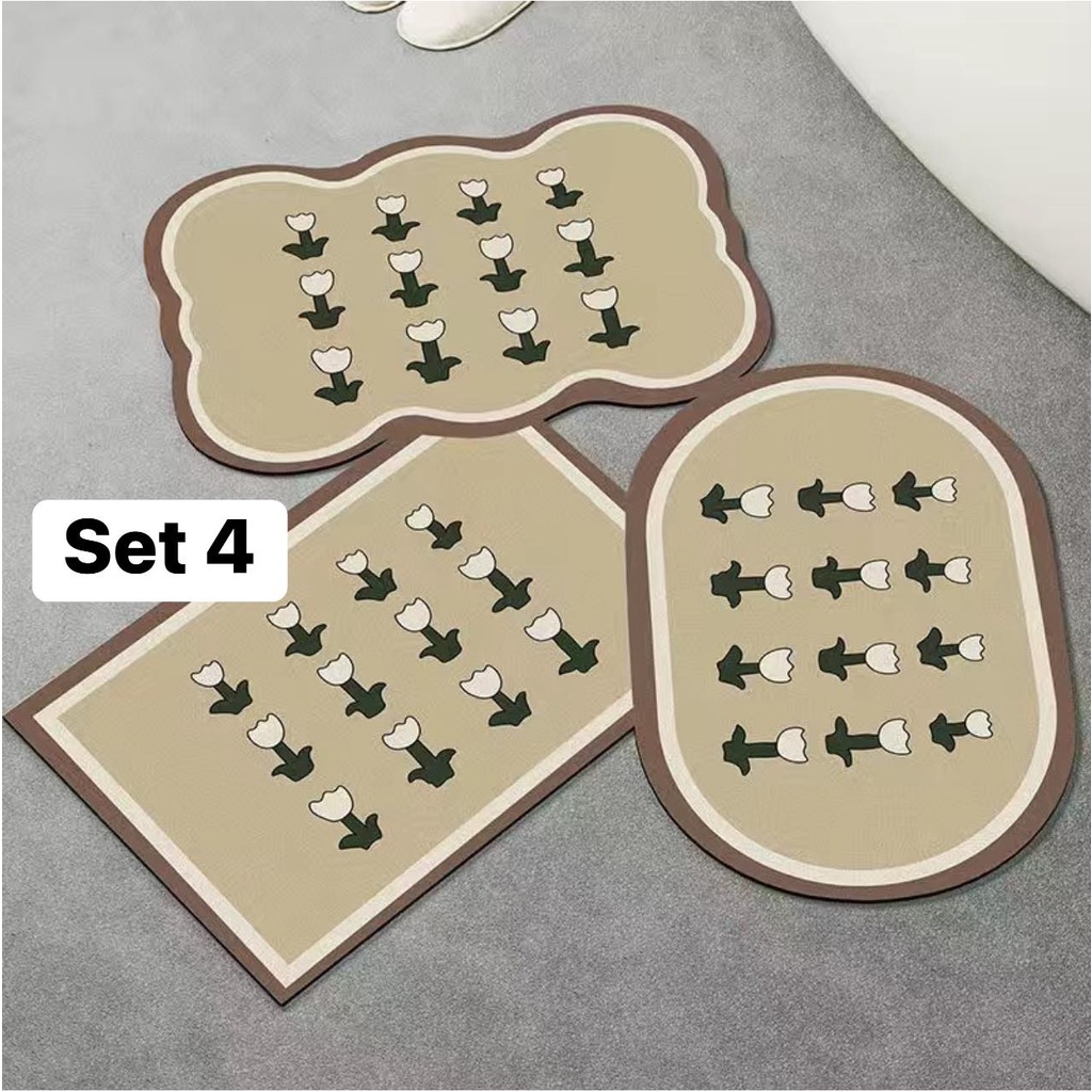 Combo 3 thảm phong cách retro