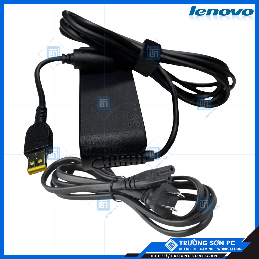 Sạc Laptop LENOVO 12V 3A 36W Thinkpad Helix 2, Helix Sạc Zin Cao Cấp | Tặng Kèm Dây Nguồn