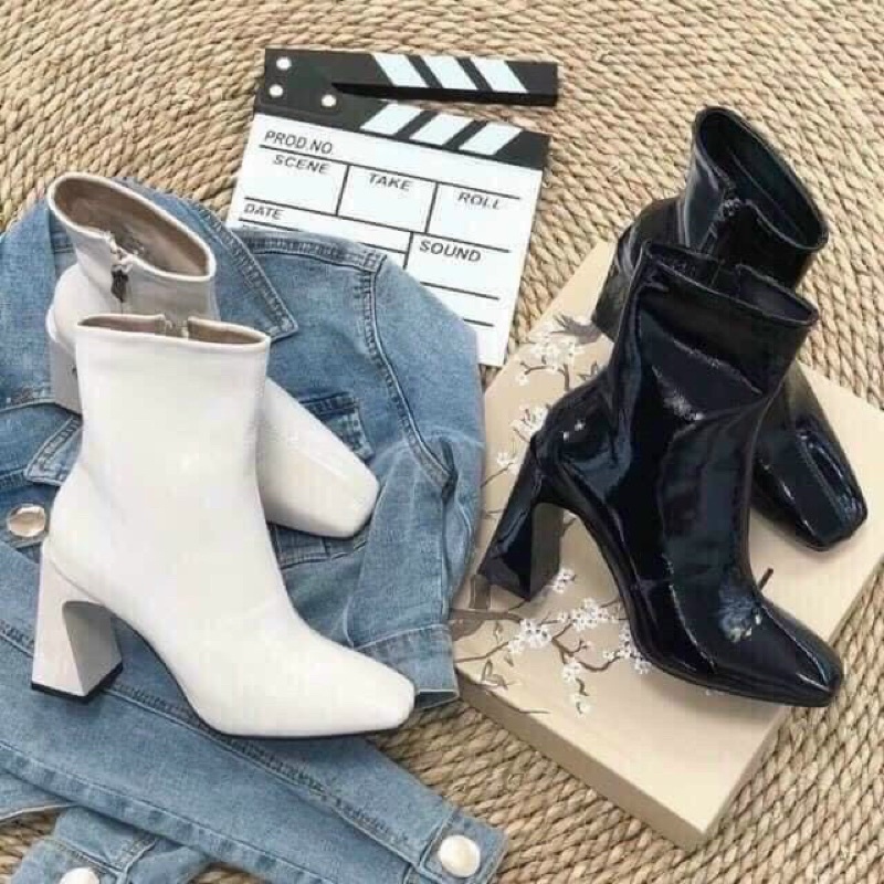 Giày Bốt Cao Gót Đế Vát Khoá Sườn Thời Trang | BigBuy360 - bigbuy360.vn